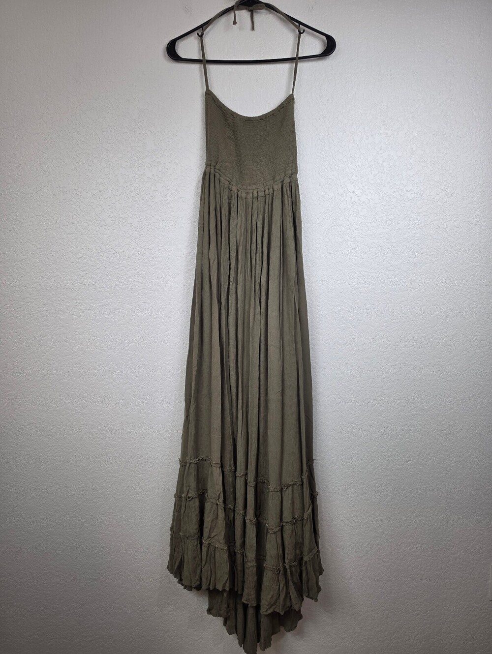 Free People Olive Green Maxi Dress Size Medium